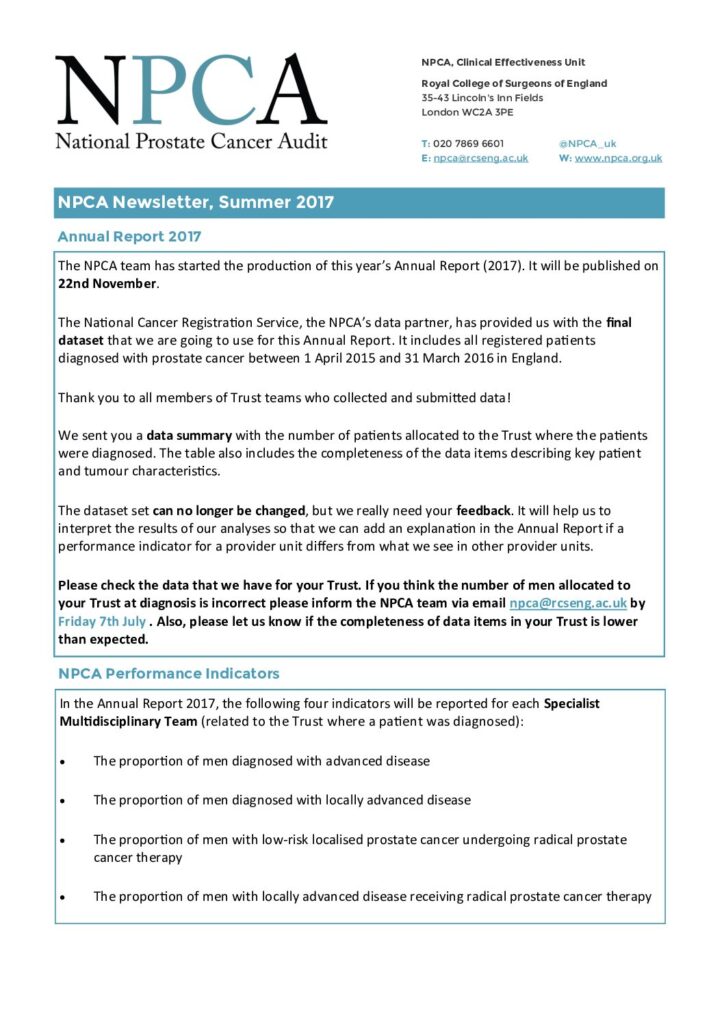 NPCA Summer Newsletter 2017