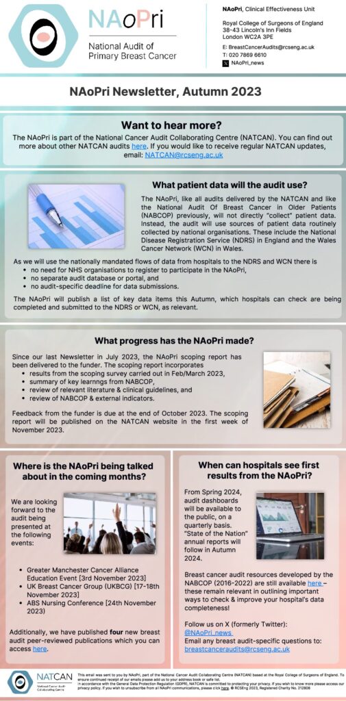 NAoPri Newsletter, Autumn 2023