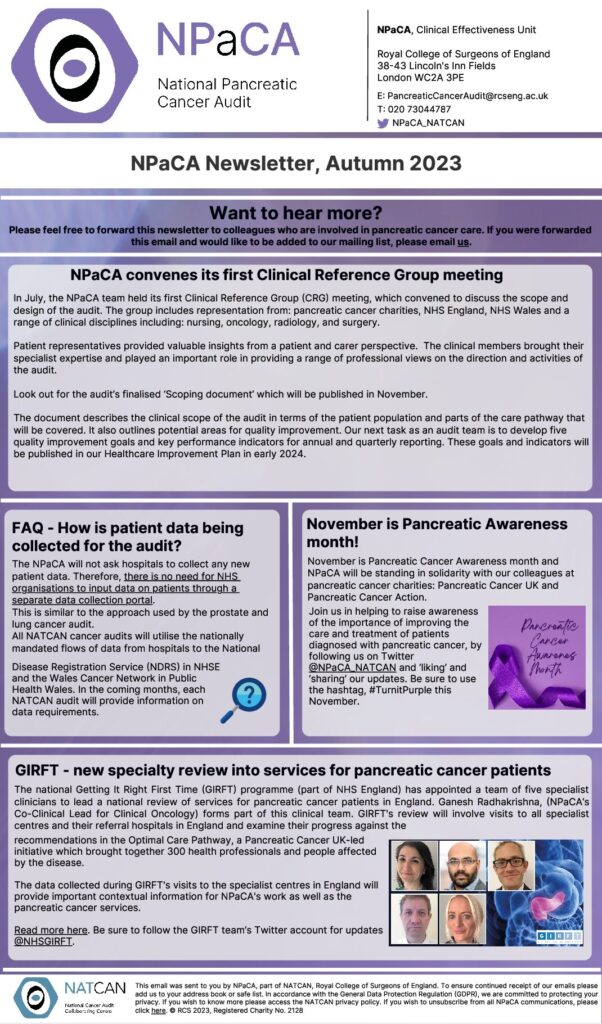 NPaCA Newsletter, Autumn 2023