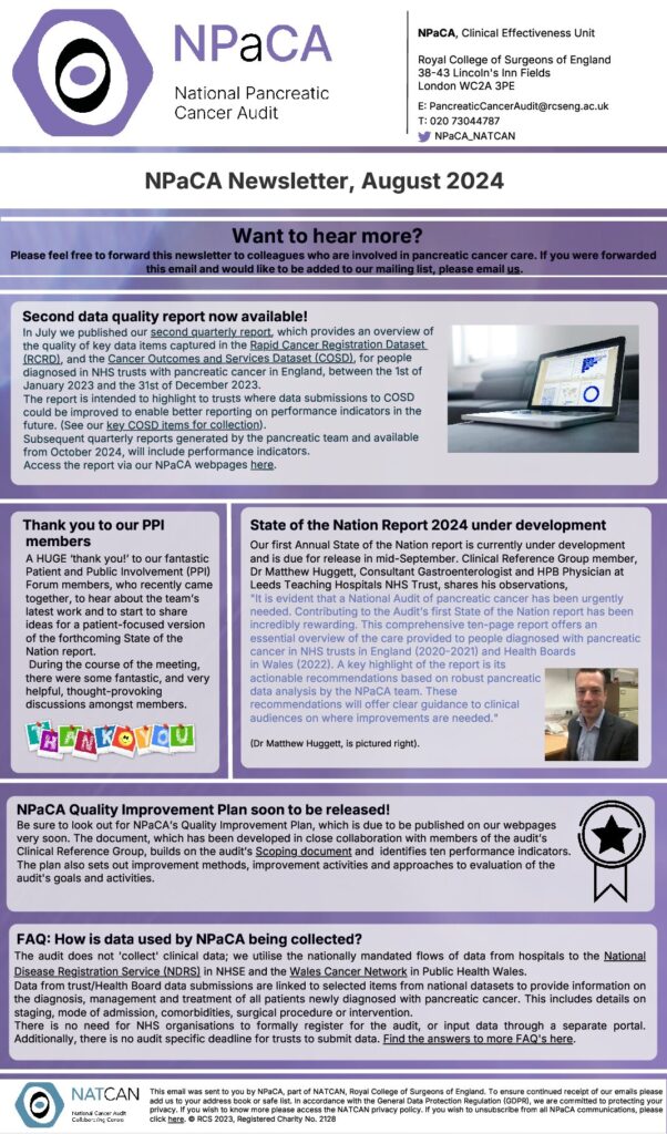 NPaCA newsletter, August 2024