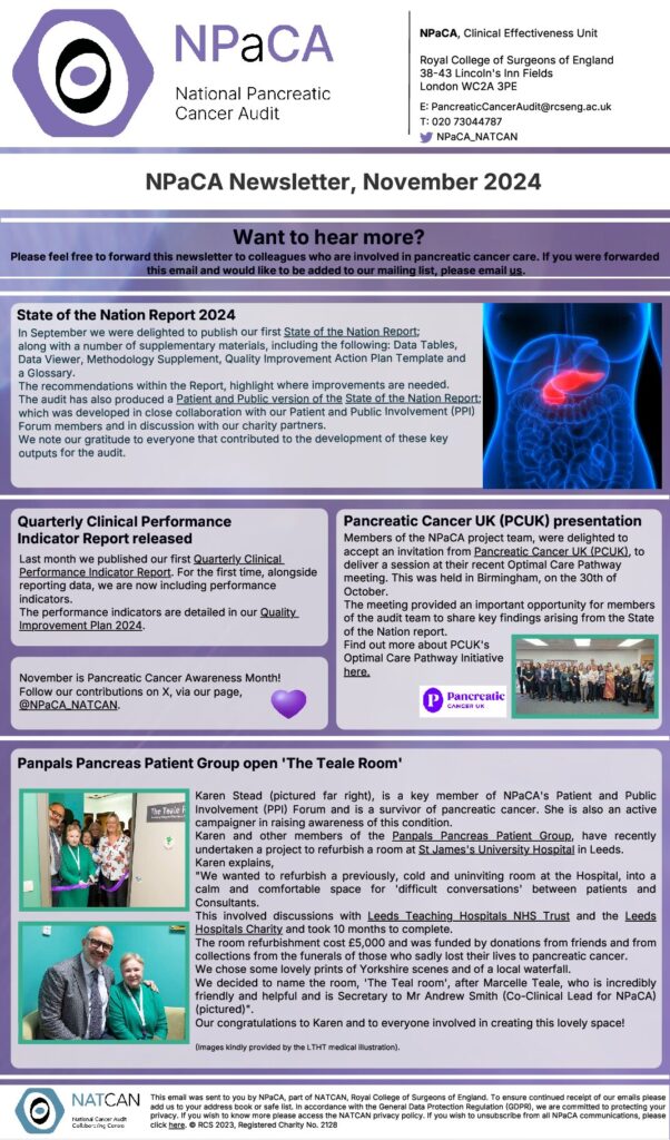 NPaCA Newsletter, November 2024